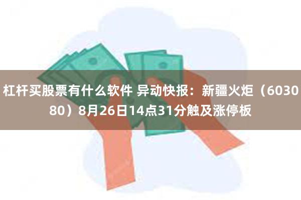 杠杆买股票有什么软件 异动快报：新疆火炬（603080）8月26日14点31分触及涨停板