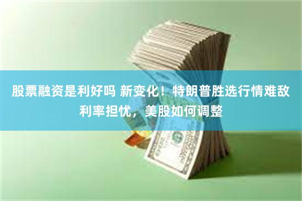 股票融资是利好吗 新变化！特朗普胜选行情难敌利率担忧，美股如何调整