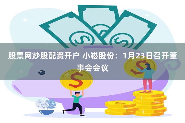 股票网炒股配资开户 小崧股份：1月23日召开董事会会议