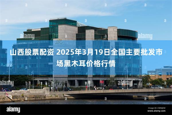 山西股票配资 2025年3月19日全国主要批发市场黑木耳价格行情